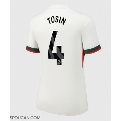 Zenski Nogometni Dres Chelsea Tosin Adarabioyo #4 Gostujuci 2025-26 Kratak Rukav Zenski Nogometni Dres Chelsea Tosin Adarabioyo #4 Gostujuci 2025-26 Kratak Rukav